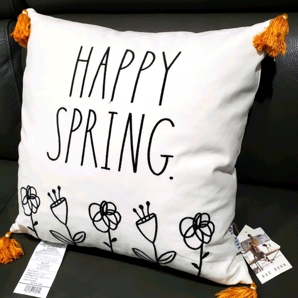 Rae dunn Pillow Happy Spring - Picture 2 of 5